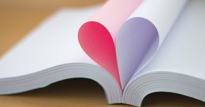Book Curved Heart Shape