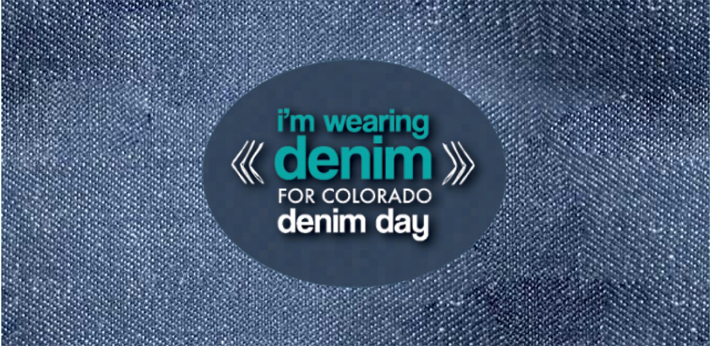 denim day text in circle